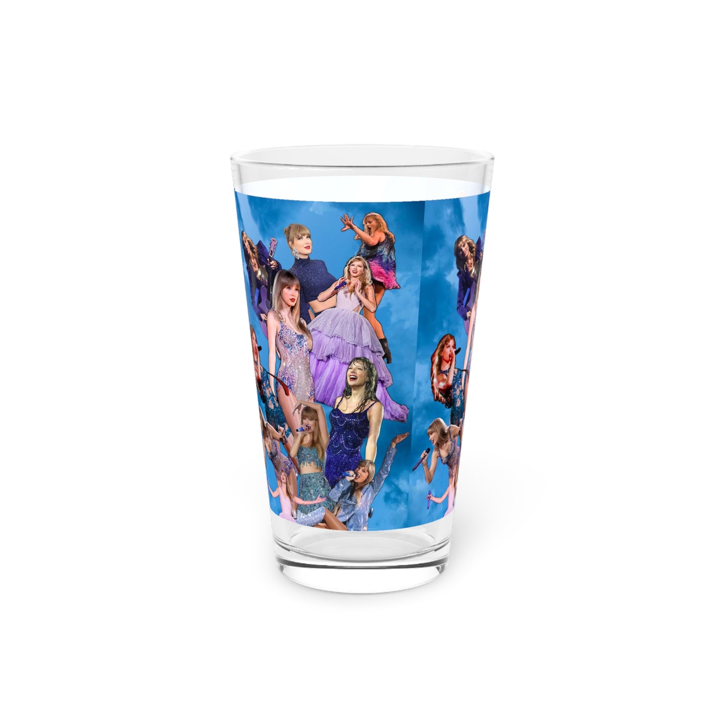 Taylor Swift Blue Skies Collage Pint Glass