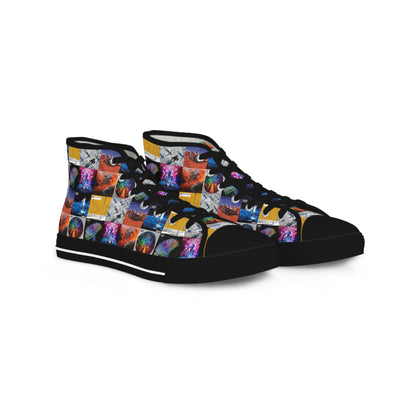 Muse Album Cover Collage Men's High Top Sneakers