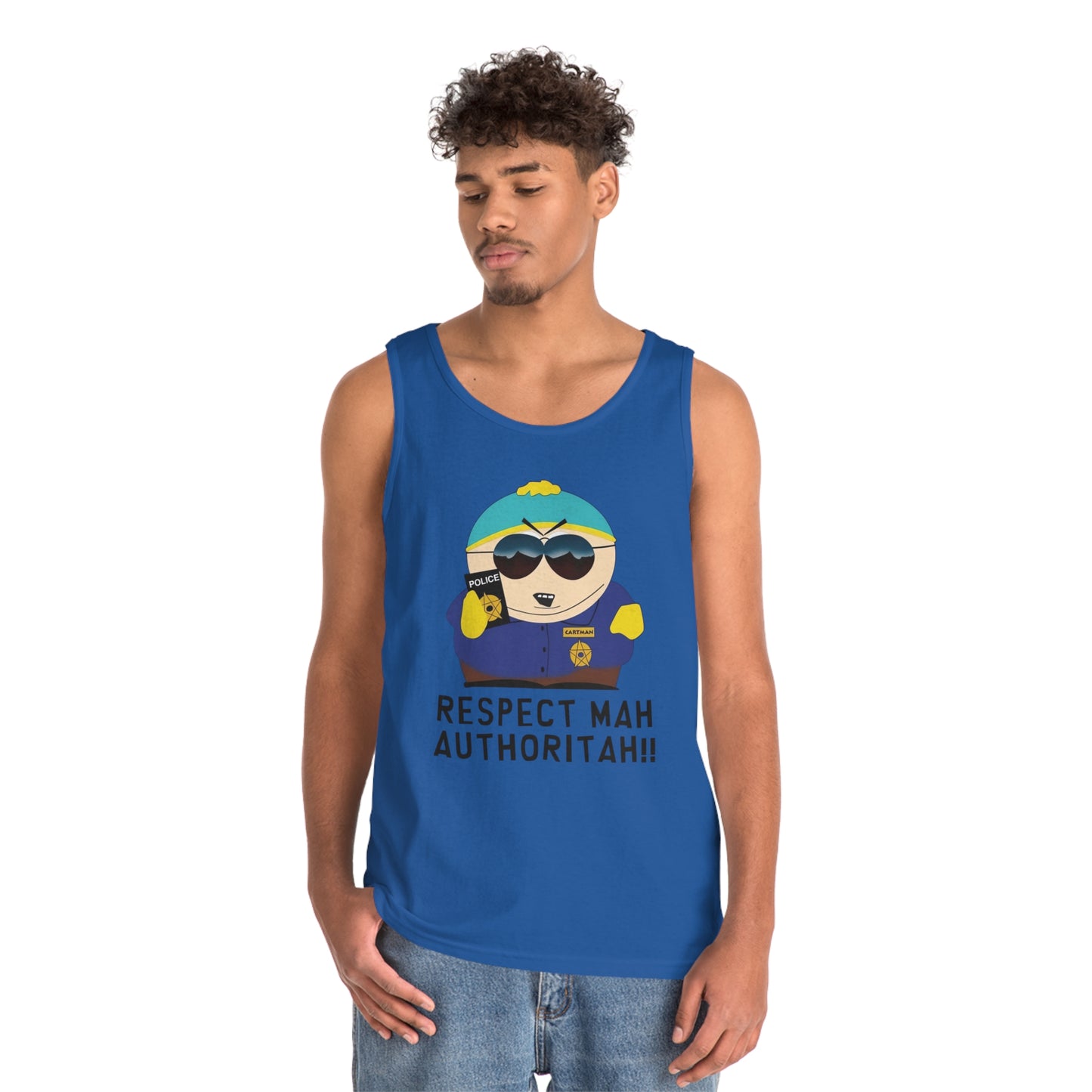 South Park Cartman Respect Mah Autheritah! Unisex Heavy Cotton Tank Top