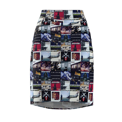 Eminem Album Art Cover Collage Women's Pencil Skirt