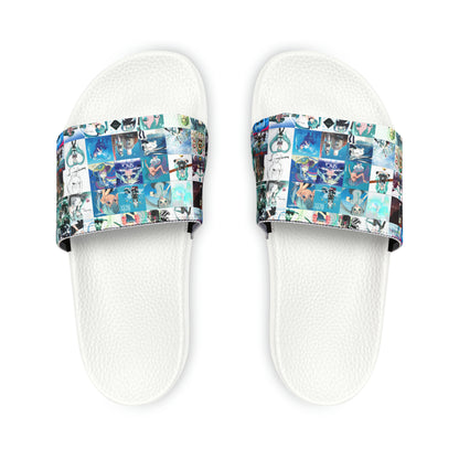 Hatsune Miku Album Cover Collage Women's Slide Sandals