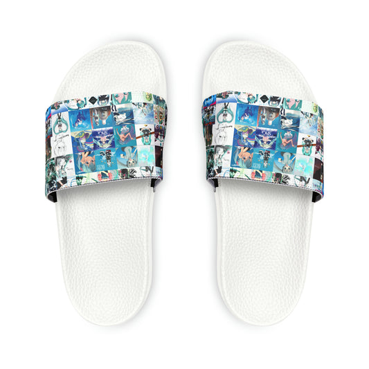 Hatsune Miku Album Cover Collage Women's Slide Sandals