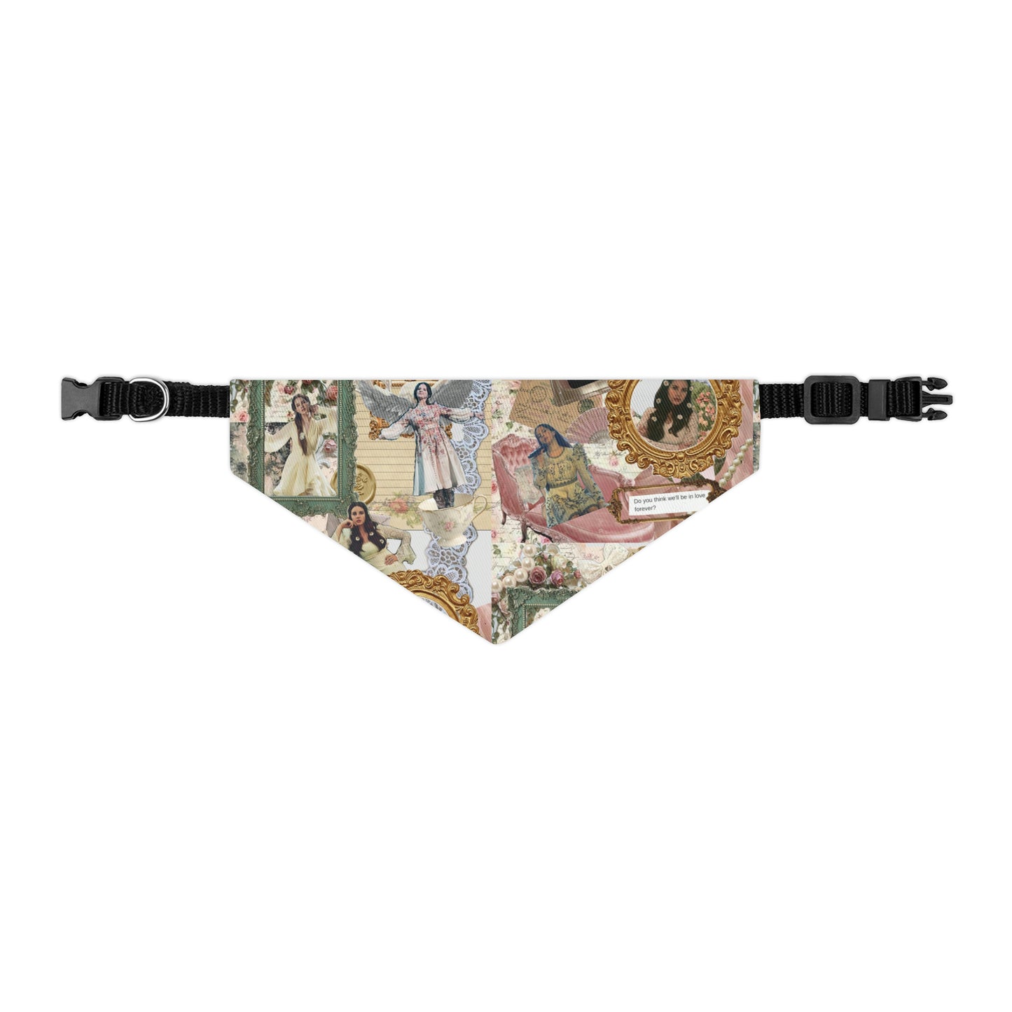 Lana Del Rey Victorian Collage Pet Bandana Collar