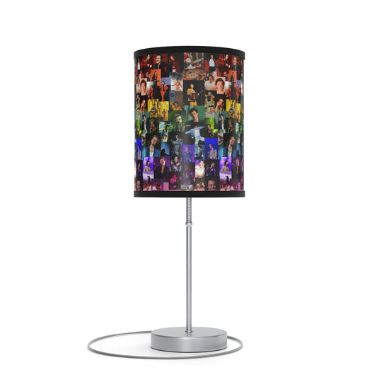 Harry Styles Rainbow Photo Collage Lamp on a Stand