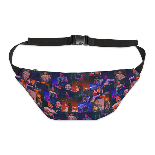 Post Malone Lightning Photo Collage Large Fanny Pack