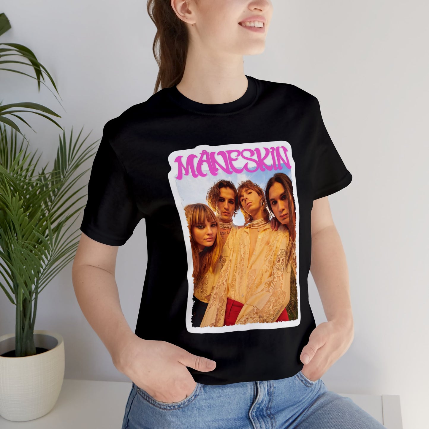 Måneskin Group Photo Unisex Jersey Short Sleeve Tee Shirt