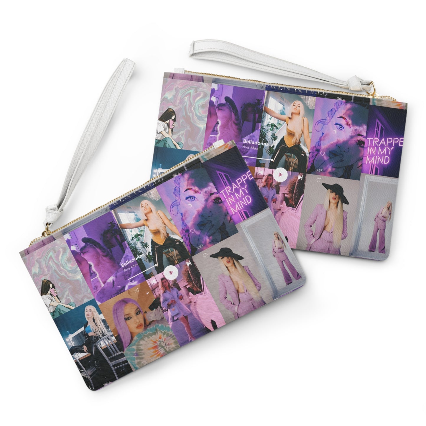 Ava Max Belladonna Photo Collage Clutch Bag