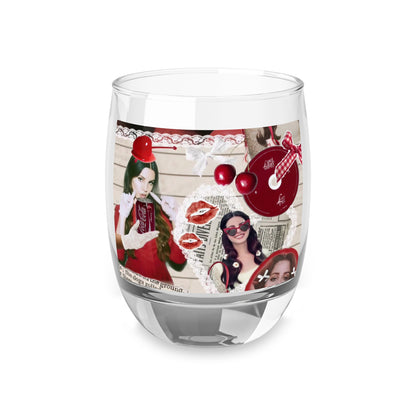 Lana Del Rey Cherry Coke Collage Whiskey Glass
