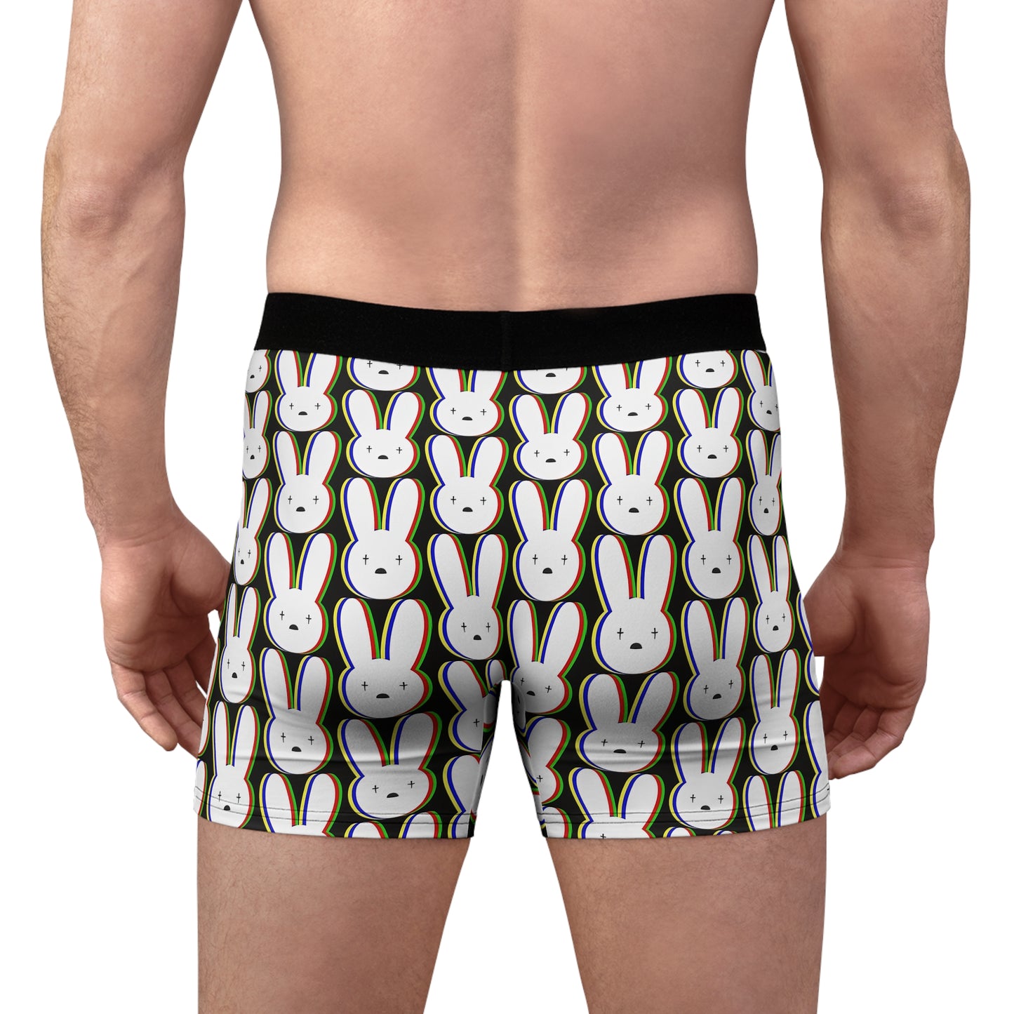 Bad Bunny Logo Pattern Men's Boxer Briefs Underwear