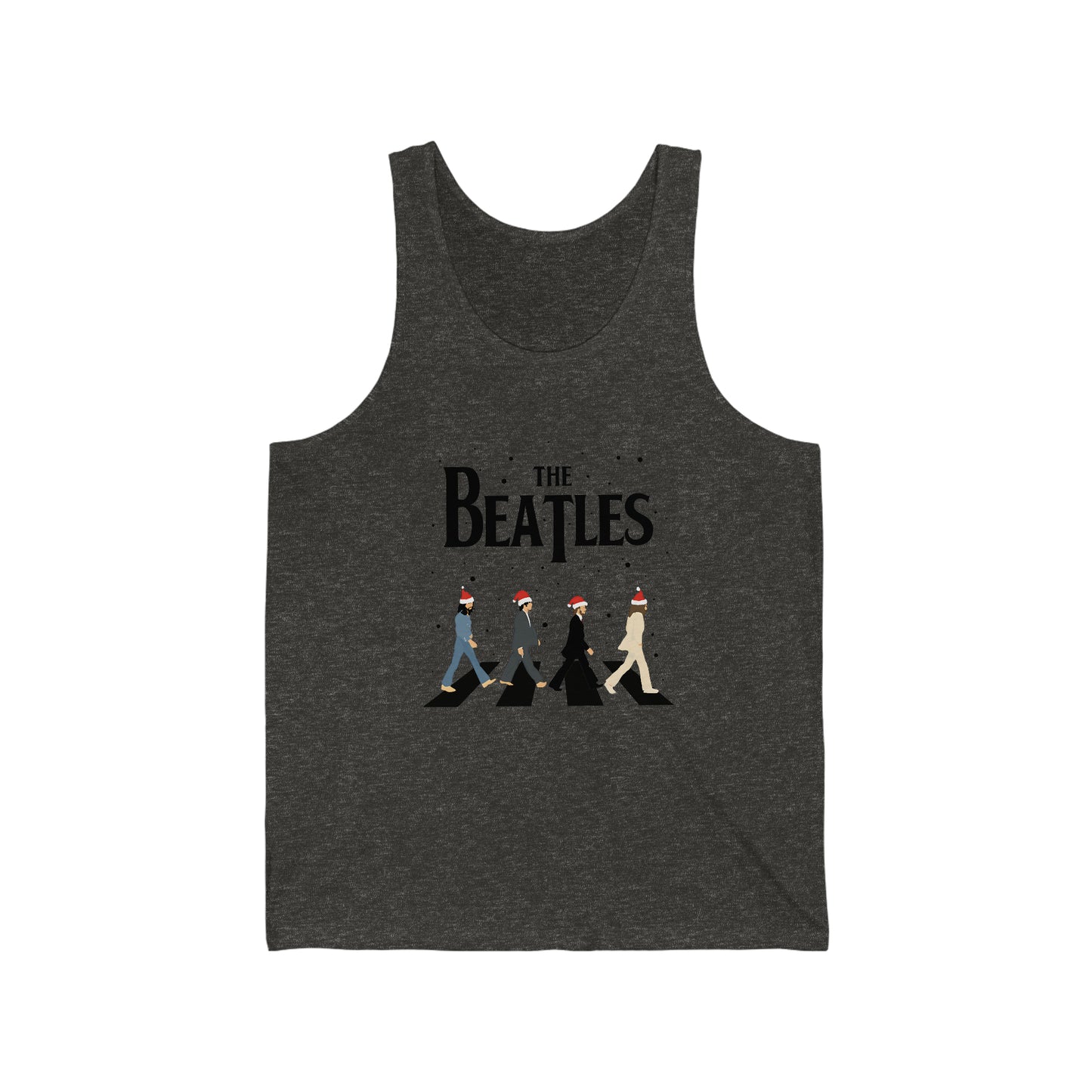 The Beatles Abbey Road Santas Unisex Jersey Tank