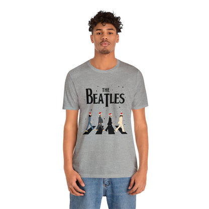 The Beatles Abbey Road Santas Unisex Jersey Short Sleeve Tee Shirt