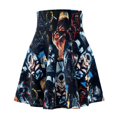 Anime Hero Montage Women's Skater Skirt