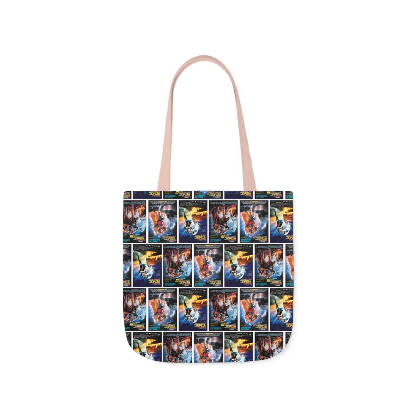 Back To The Future Movie Posters Collage Polyester Canvas Tote Bag