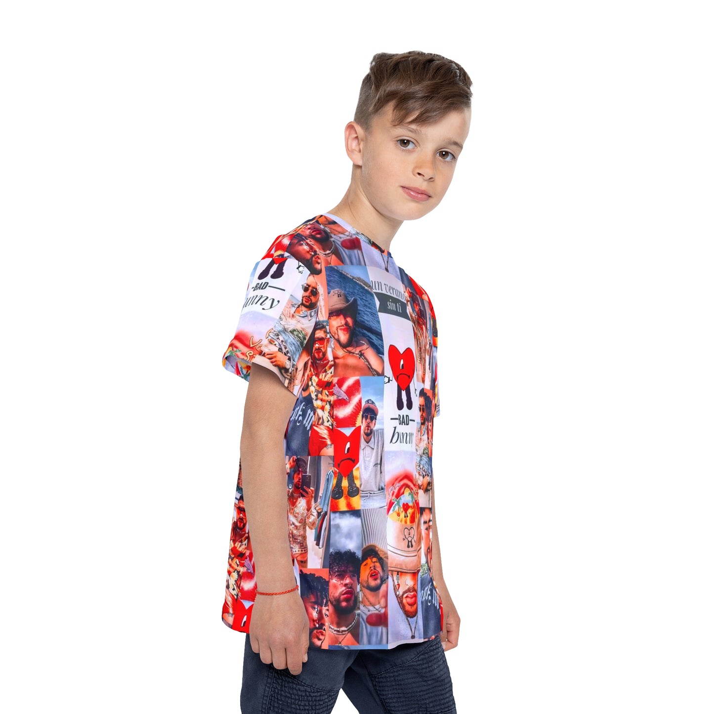 Bad Bunny Un Verano Sin Ti Photo Collage Kids Sports Jersey