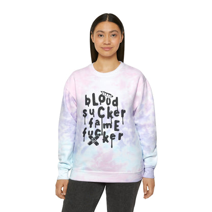 Olivia Rodrigo Blood Sucker Fame Fucker Unisex Tie-Dye Sweatshirt