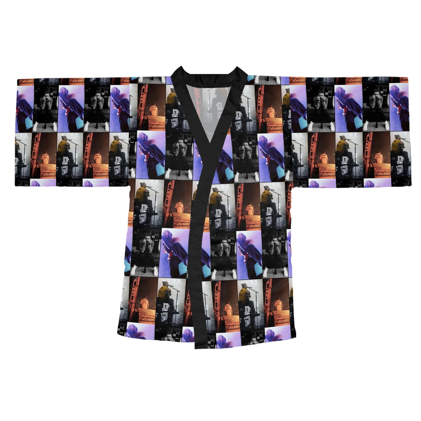 Post Malone On Tour Collage Long Sleeve Kimono Robe