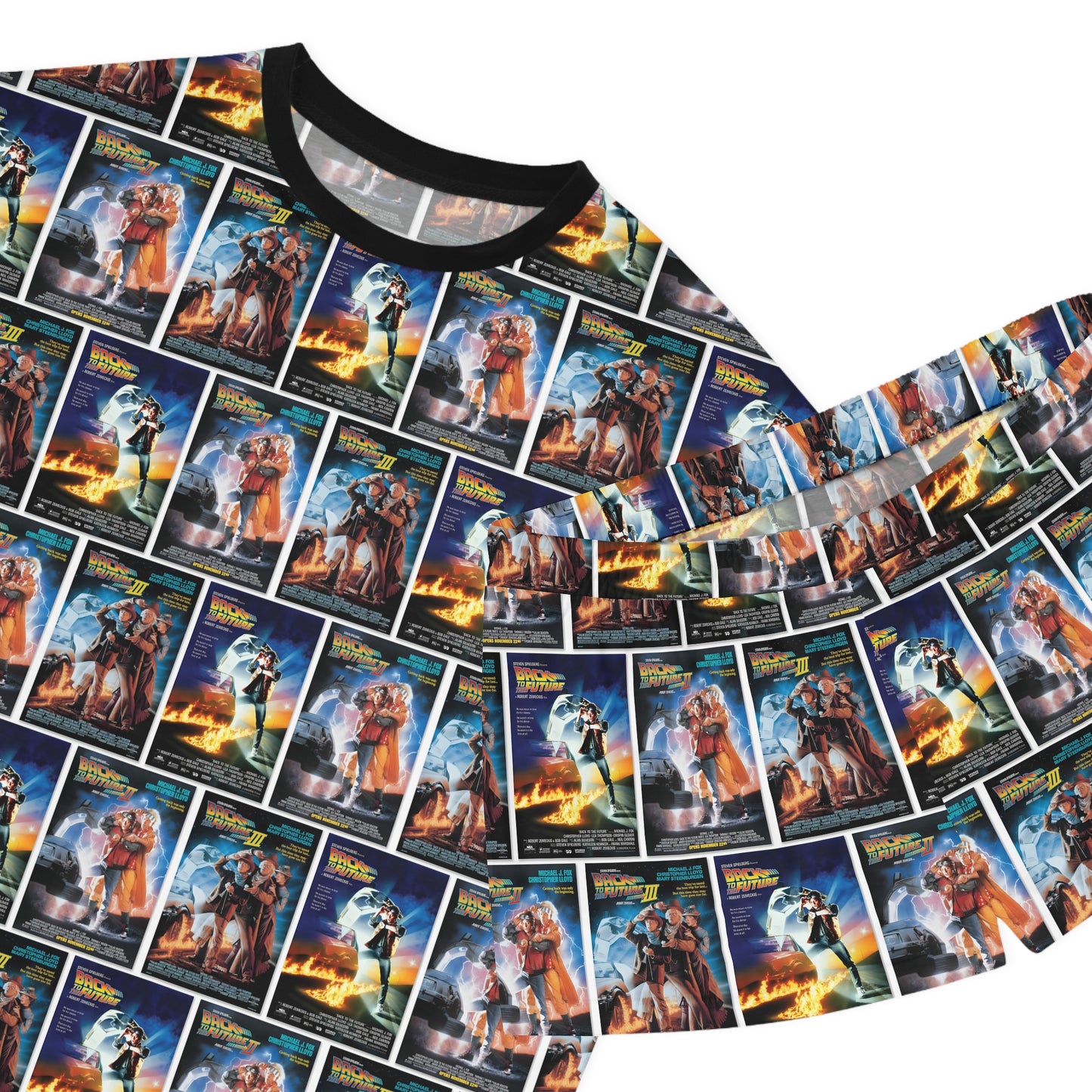 Back To The Future Movie Posters Collage Women's Short Pajama Set