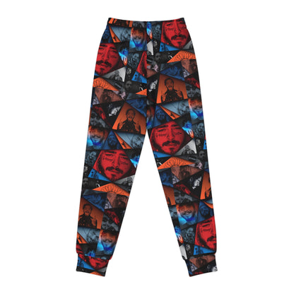 Post Malone Crystal Portaits Collage Youth Joggers