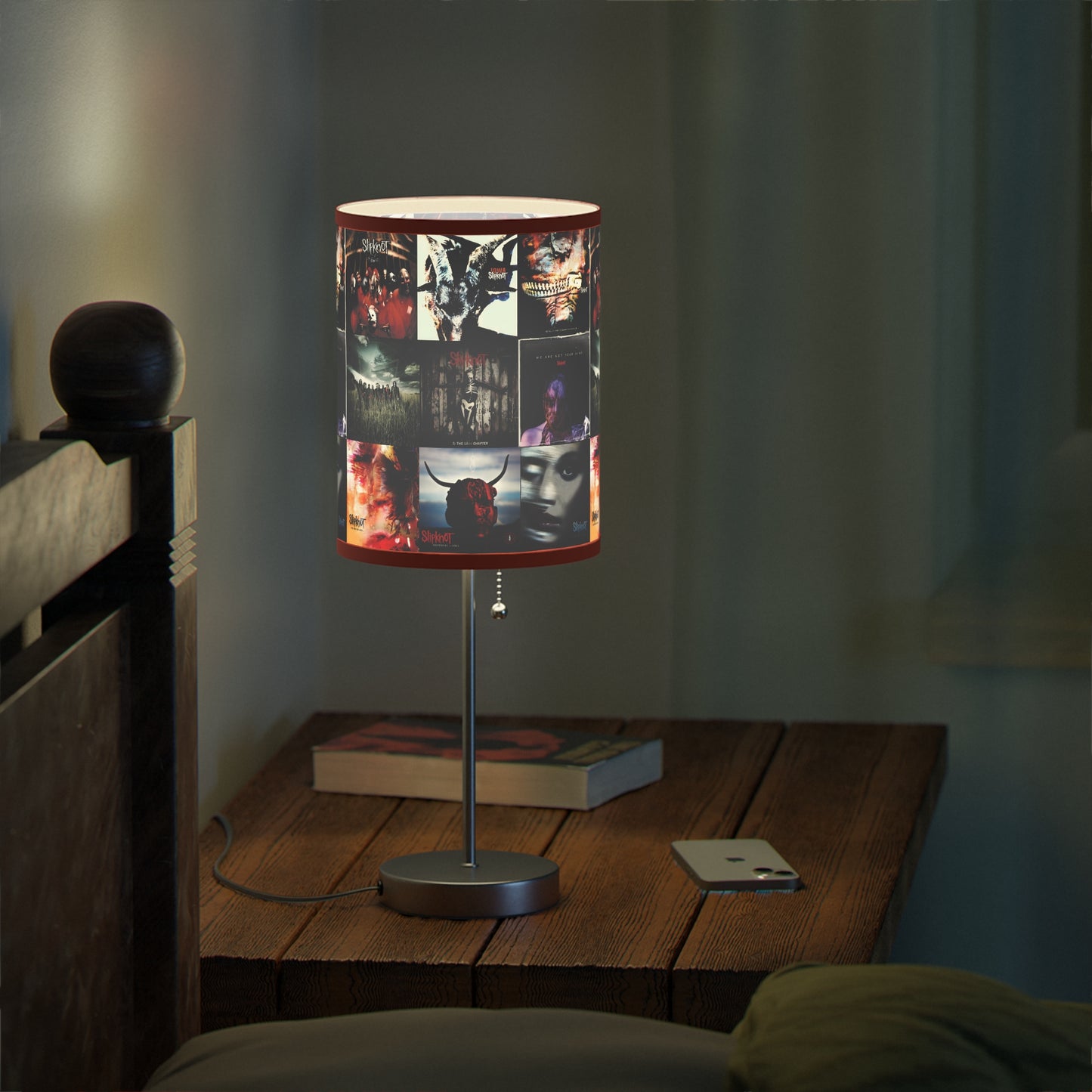 Slipknot Album Art Collage Lamp on a Stand