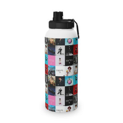 YUNGBLUD Album Cover Art Collage Stainless Steel Sports Lid Water Bottle