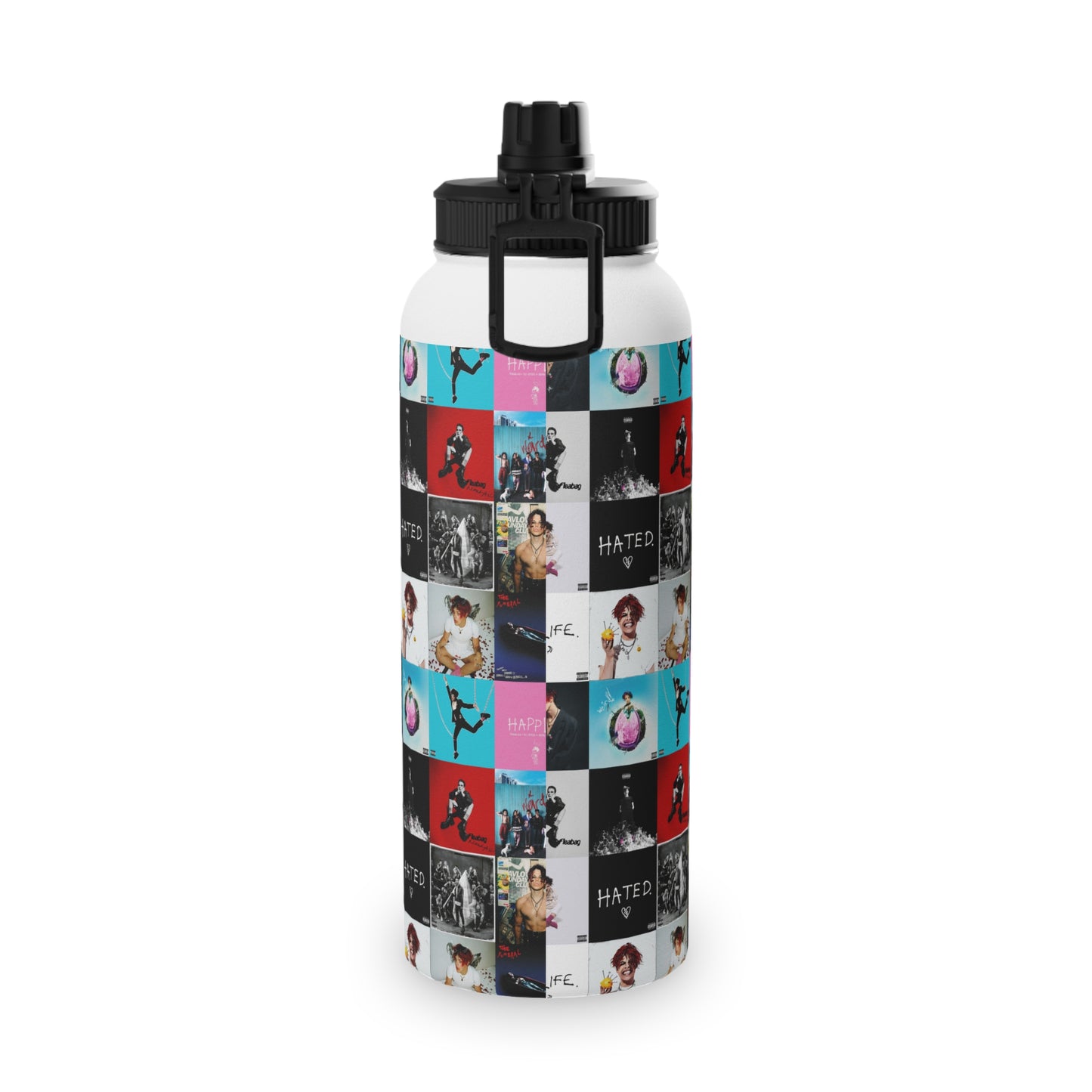 YUNGBLUD Album Cover Art Collage Stainless Steel Sports Lid Water Bottle