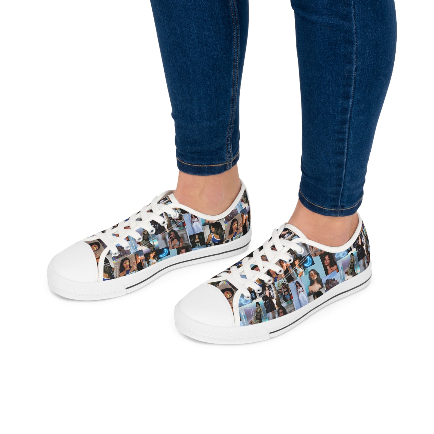 Madison Beer Mind In The Clouds Collage Women's Low Top Sneakers