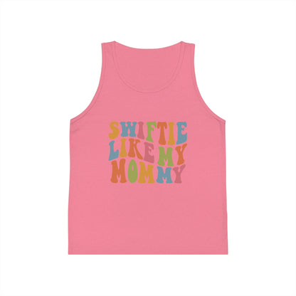 Taylor Swift Swiftie Like My Mommy Kid's Jersey Tank Top