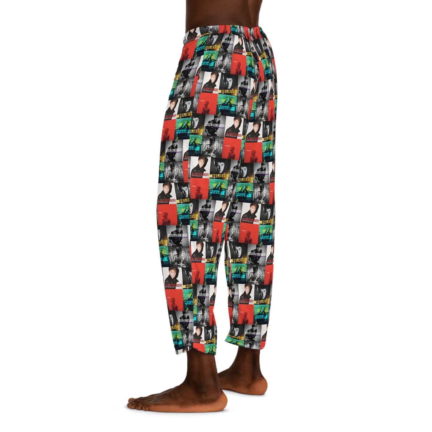 Justin Bieber Album Cover Collage Men's Pajama Pants