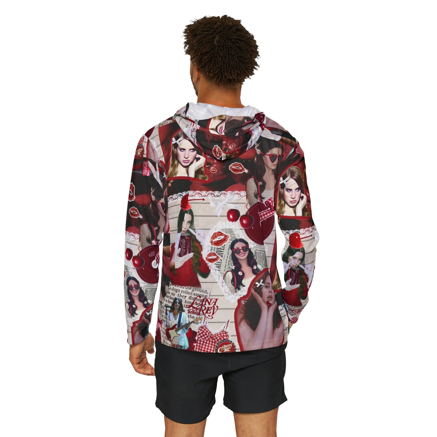 Lana Del Rey Cherry Coke Collage Men's Sports Warmup Hoodie