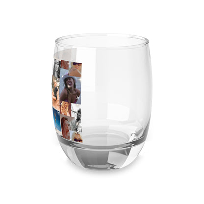 Miley Cyrus Flowers Photo Collage Whiskey Glass