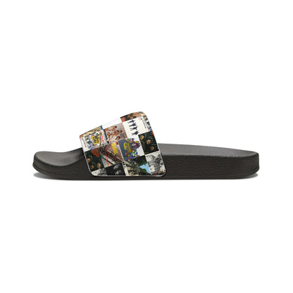 The Beatles Album Cover Collage Men's Slide Sandals