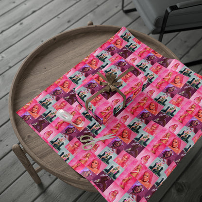 Doja Cat Hot Pink Mosaic Gift Wrapping Paper