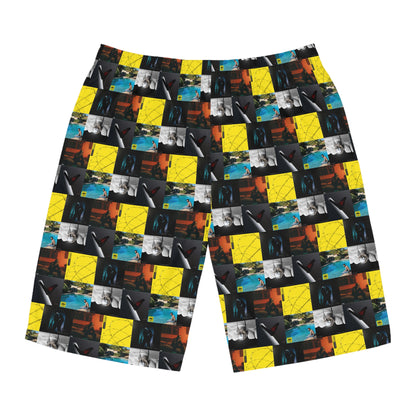 Post Malone Album Art Collage Men's Board Shorts