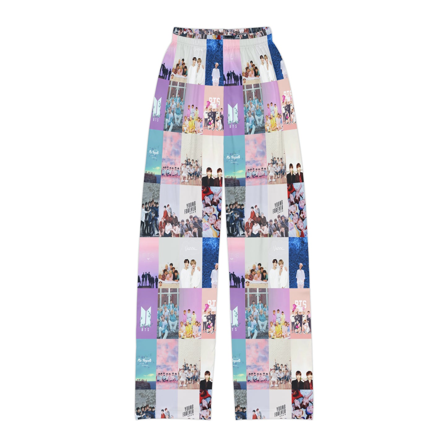 BTS Pastel Aesthetic Collage Kids Pajama Pants