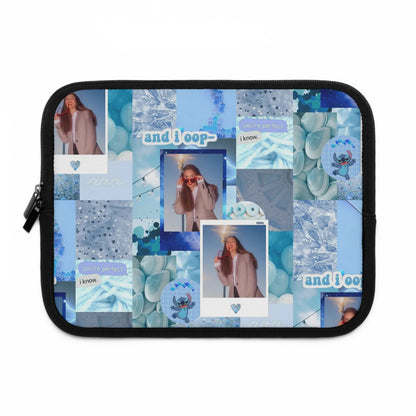 Olivia Rodrigo Light Blue Aesthetic Collage Laptop Sleeve