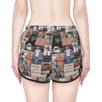 Morgan Wallen Darling You're Different Collage Women's Relaxed Shorts