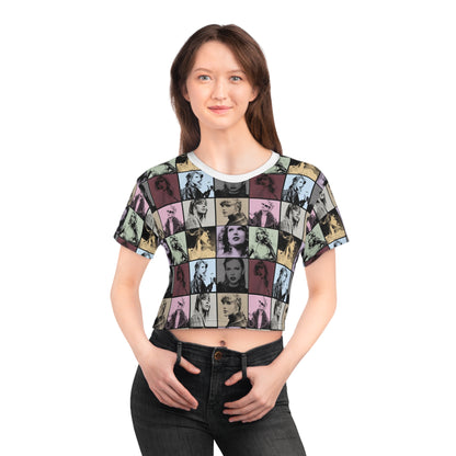 Taylor Swift Eras Collage Crop Tee