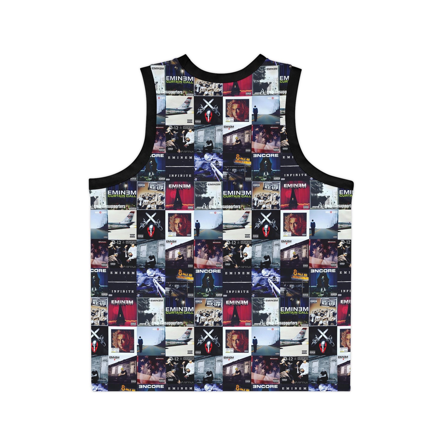 Eminem Album Art Cover Collage Unisex Basketball Jersey