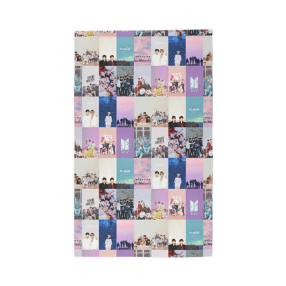 BTS Pastel Aesthetic Collage Dobby Rug