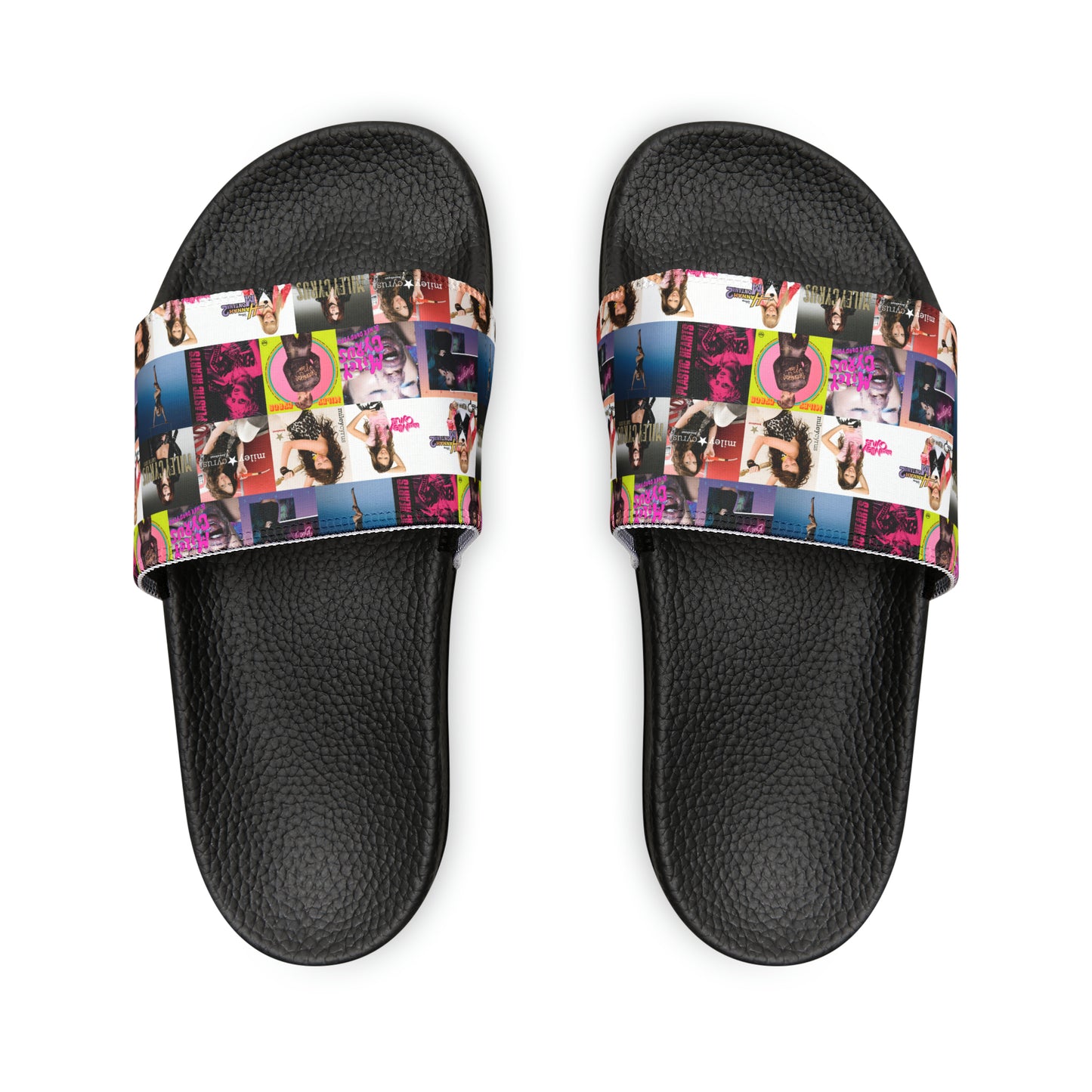 Miley Cyrus Album Cover Collage Youth Slide Sandals