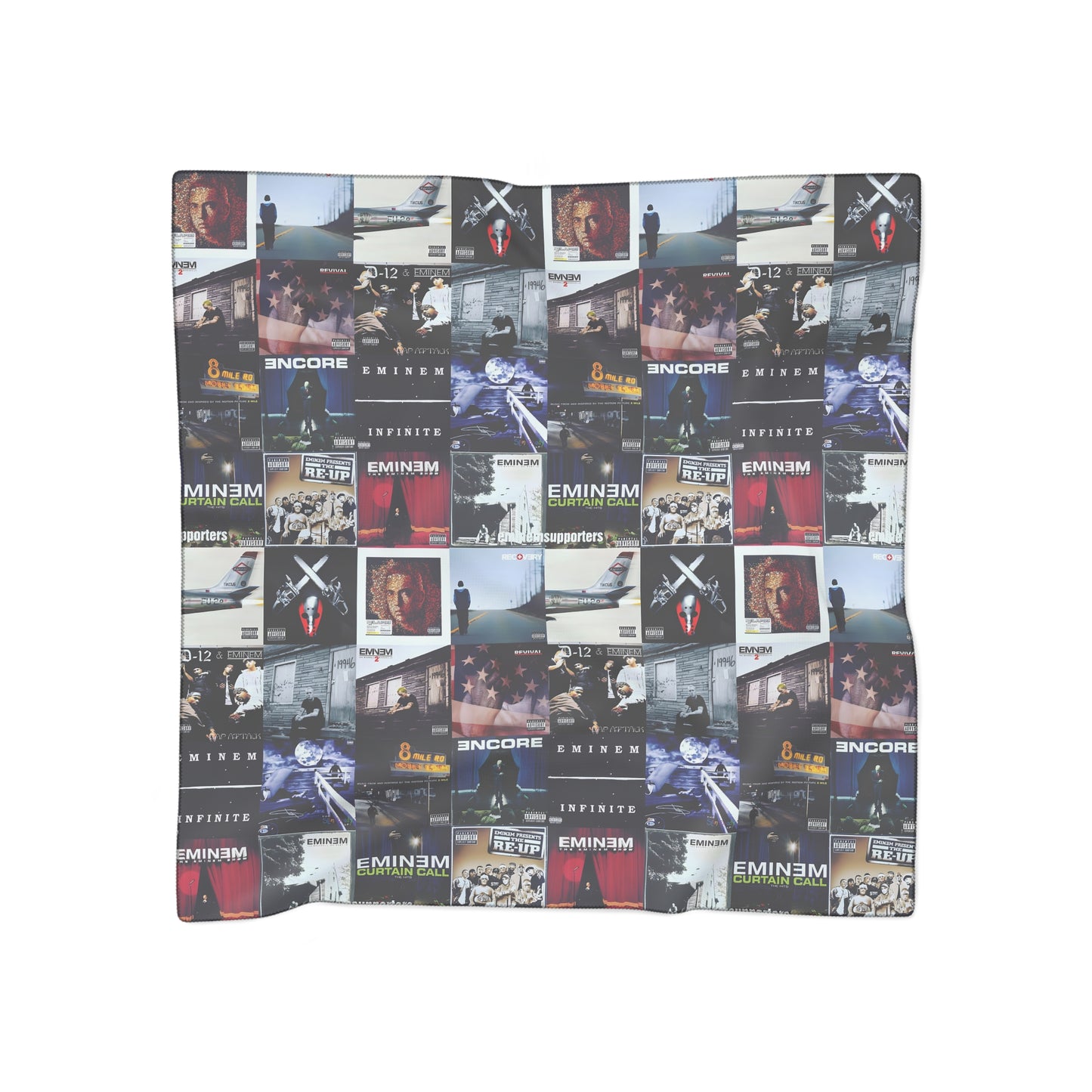 Eminem Album Art Cover Collage Polyester Scarf