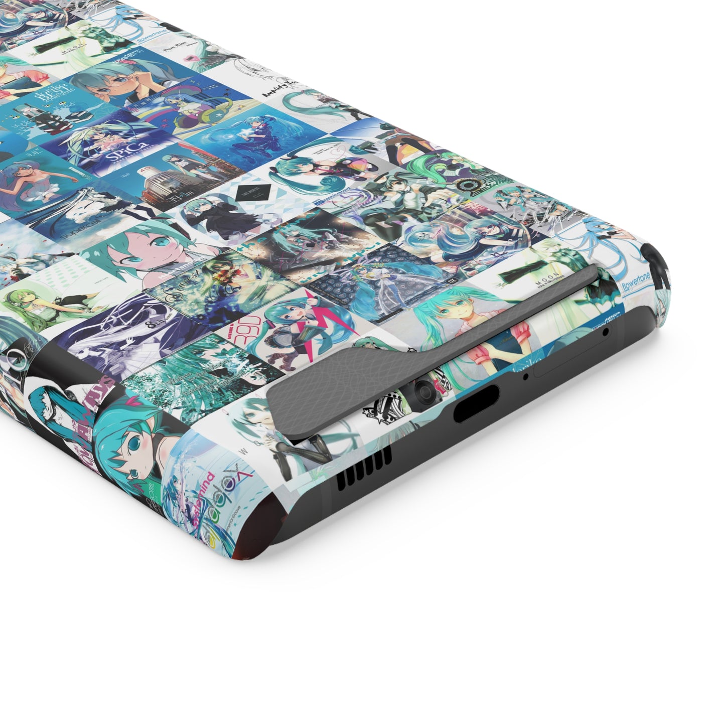 Hatsune Miku Album Cover Collage Phone Case With Card Holder