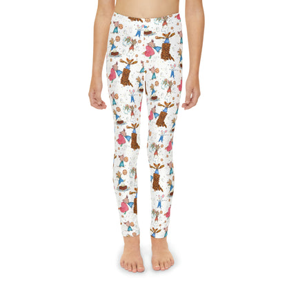 If You Give A Mouse A Cookie Collage Youth Full-Length Leggings