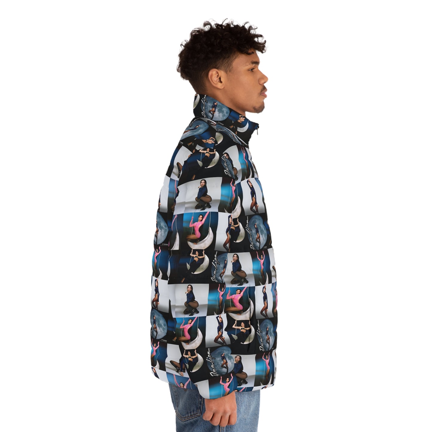 Dua Lipa Future Nostalgia Moonlight Mosaic Men's Puffer Jacket