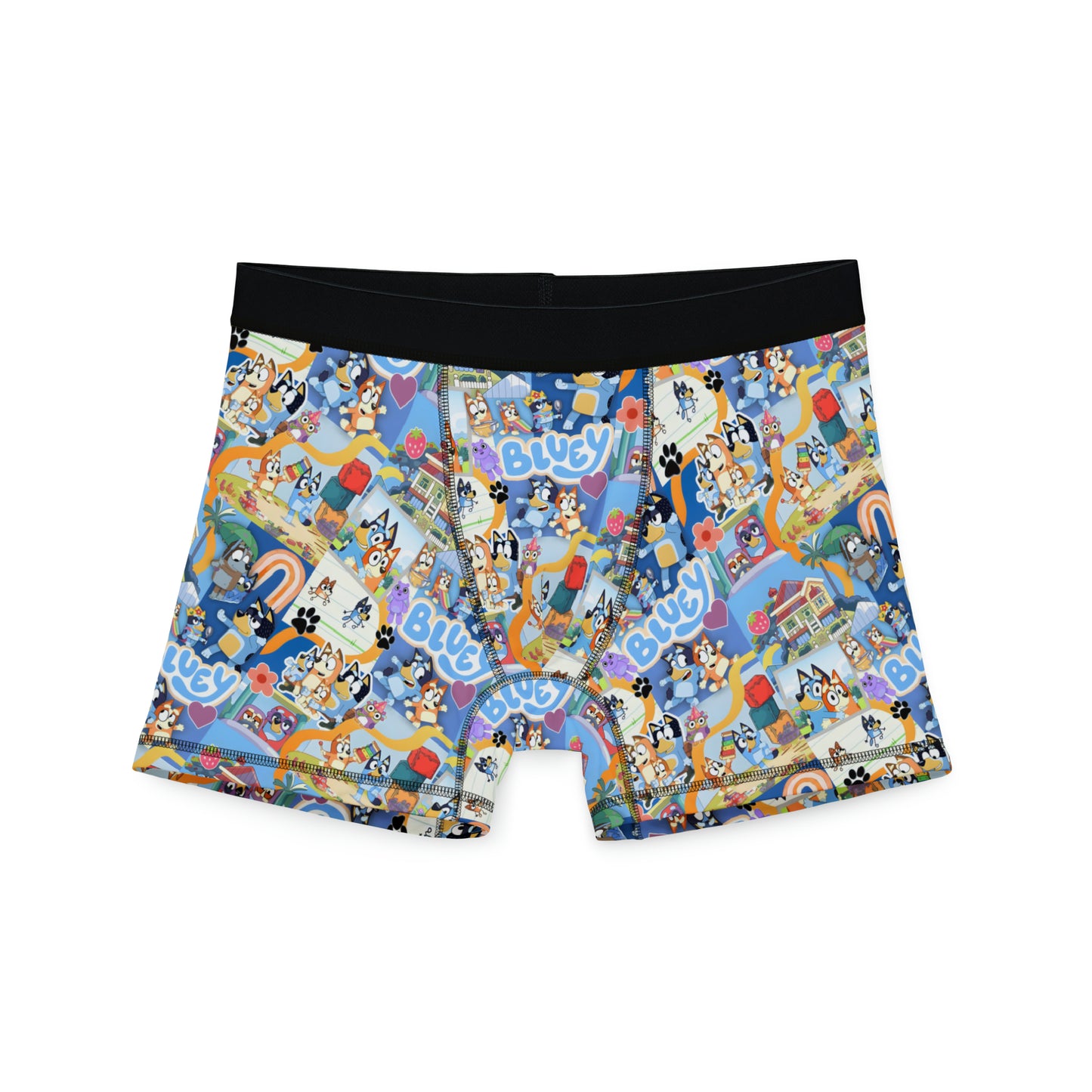 Bluey Playtime Collage Men's Boxers