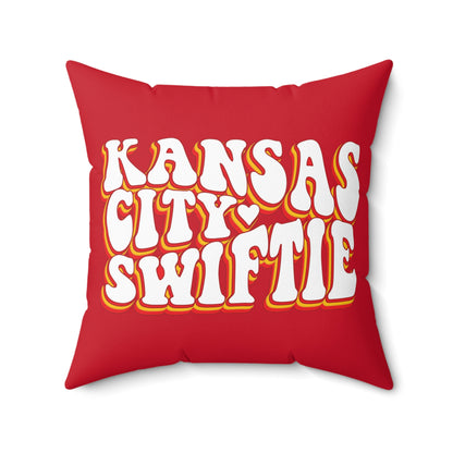 Taylor Swift Kansas City Swiftie Spun Polyester Square Pillow