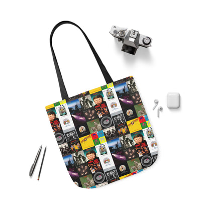 Queen Album Cover Collage Polyester Canvas Tote Bag