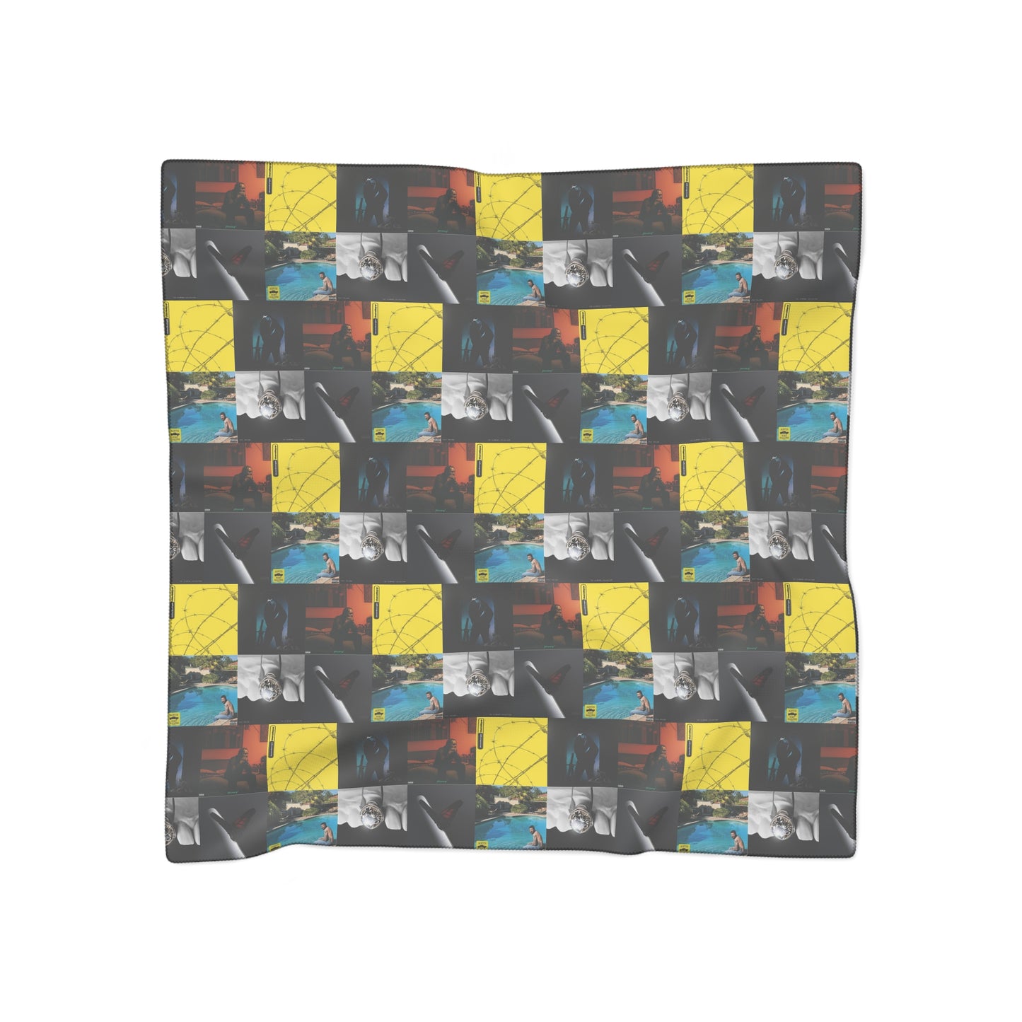 Post Malone Album Art Collage Polyester Scarf