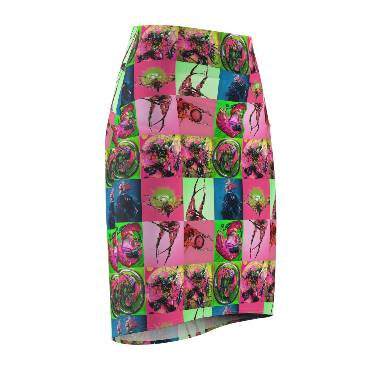 Lady Gaga Dawn of Chromatica Mosaic Women's Pencil Skirt