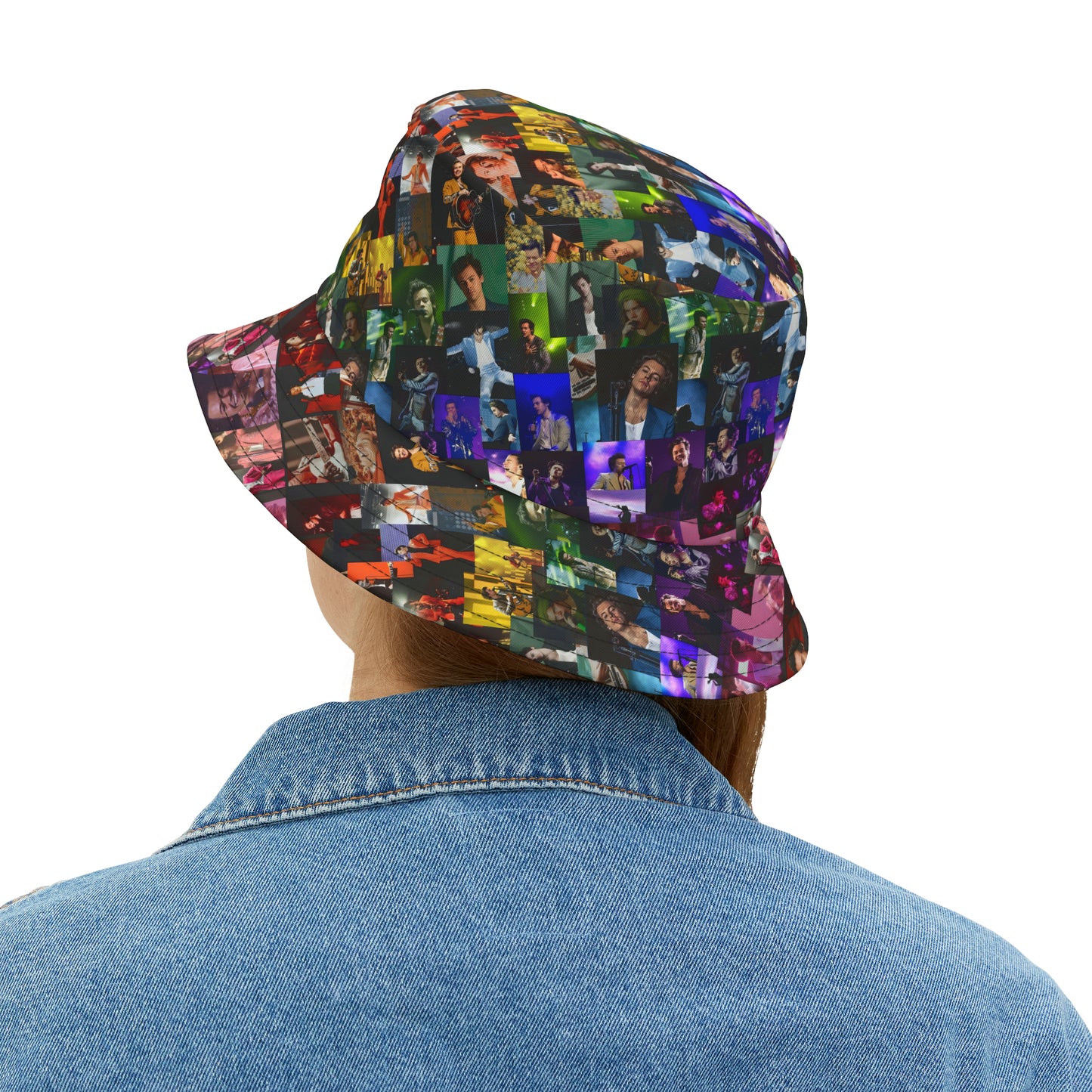 Harry Styles Rainbow Collage Bucket Hat